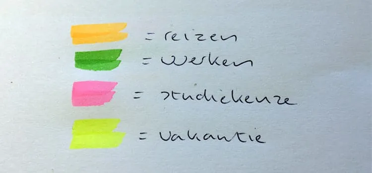 legenda tussenjaarplanning