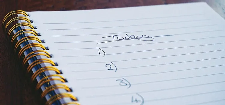 thuis studeren to-do list